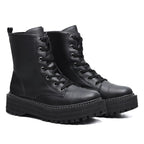 Bota Coturno Feminina Tratorada de Cano Curto